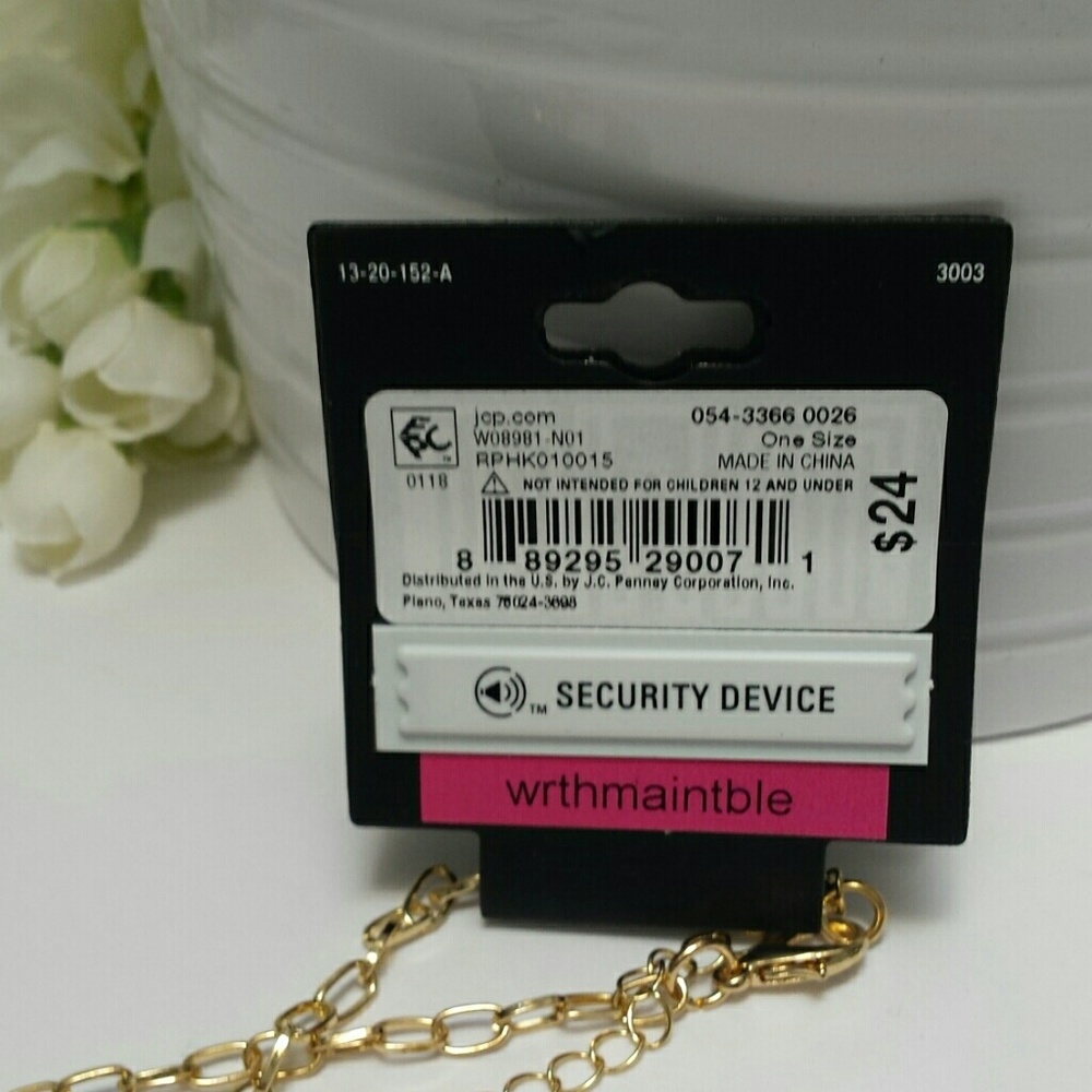 GOLD AND SILVER DISK NECKLACE - Picture 4 of 7